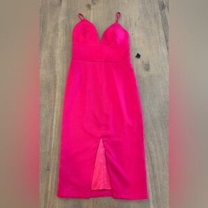 Bebe Fuchsia Sleeveless Dress